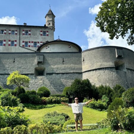 Bobstours Tour Castle Garden Person Clouds