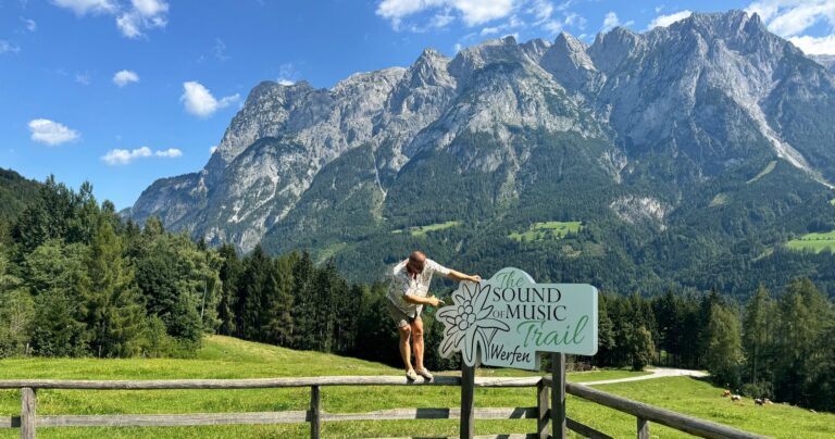 Bobstours Tour Man Sign Mountains Greenery
