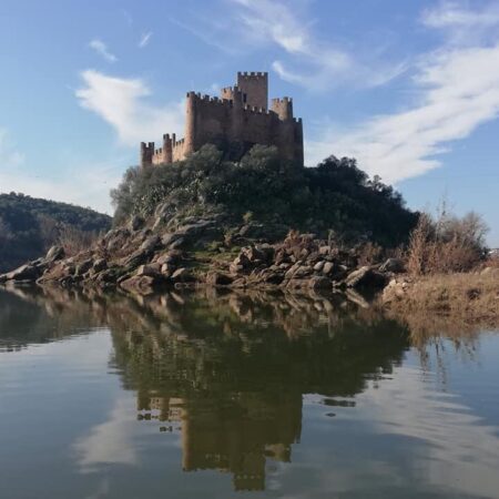 Estreladalva Tour Castle Reflection Water Rocks
