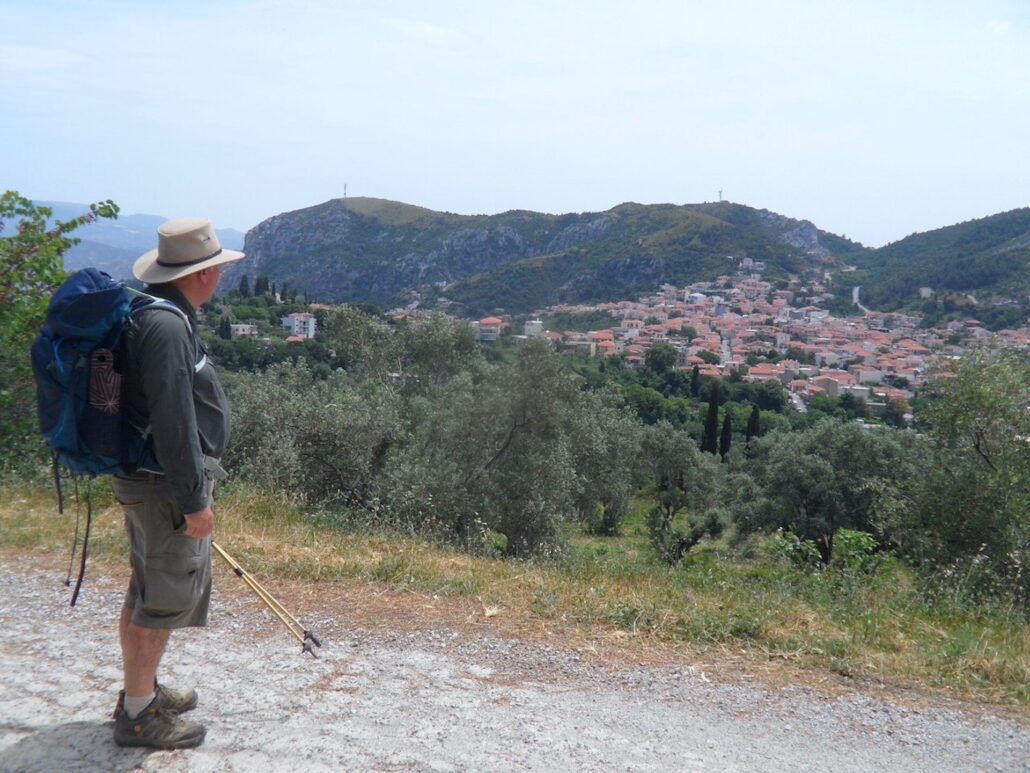 Evia Adventure Tours Tour Hiker Olive Grove Village Mountains