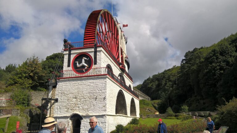Guidedtoursofmann Tour Historic Waterwheel Red White Structure