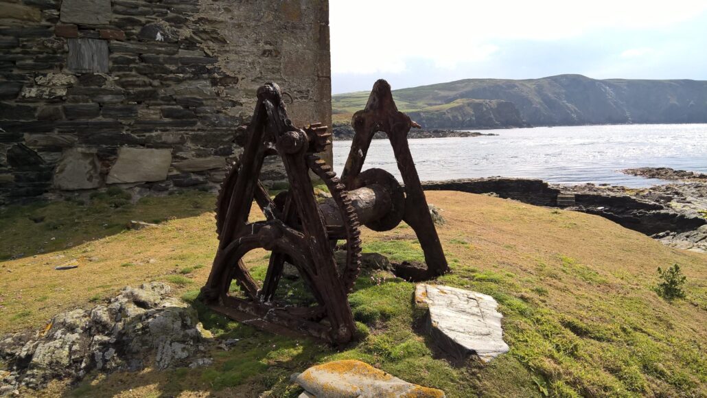 Guidedtoursofmann Tour Rusty Winch Coastal Rocks