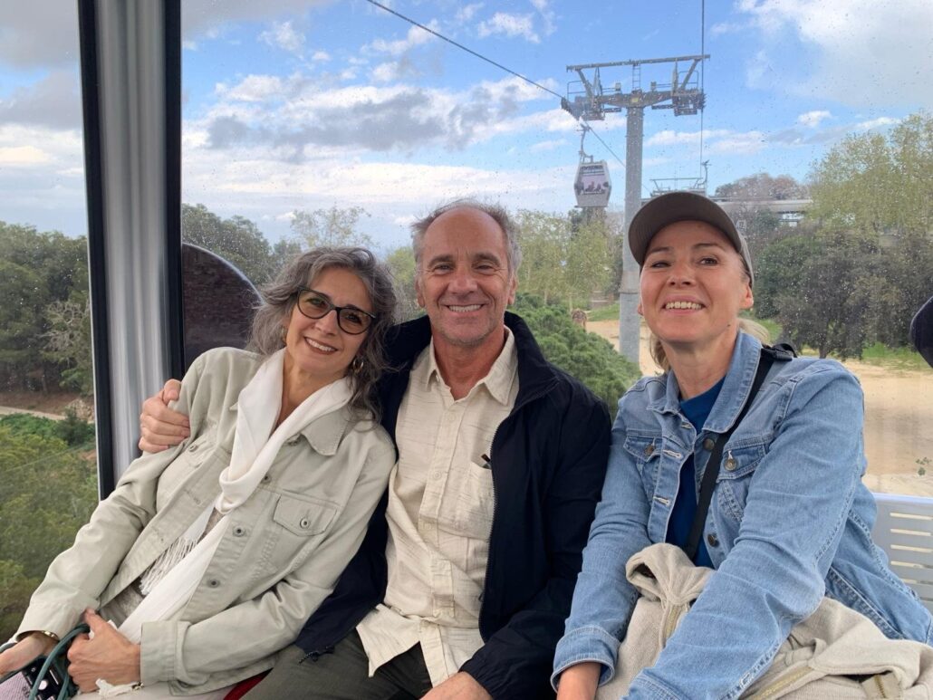 Inoutbarcelona Tour Cable Car Passengers Smiling