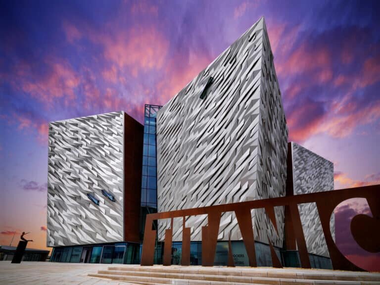 Irish Luxury Day Tours Tour Titanic Museum Modern Architecture Sunset