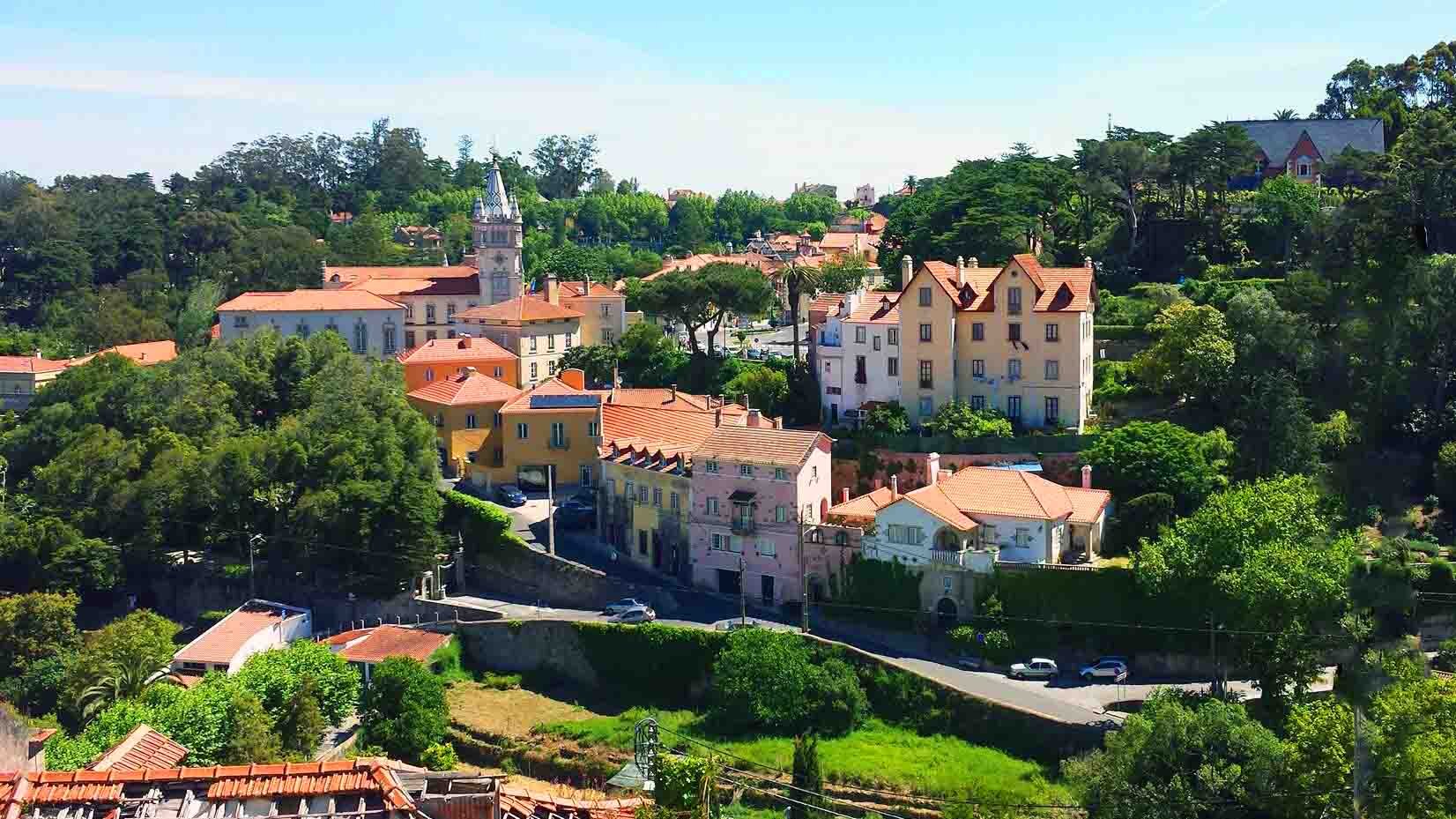 Lisbononwheels Tour Colorful Houses Greenery Hillside