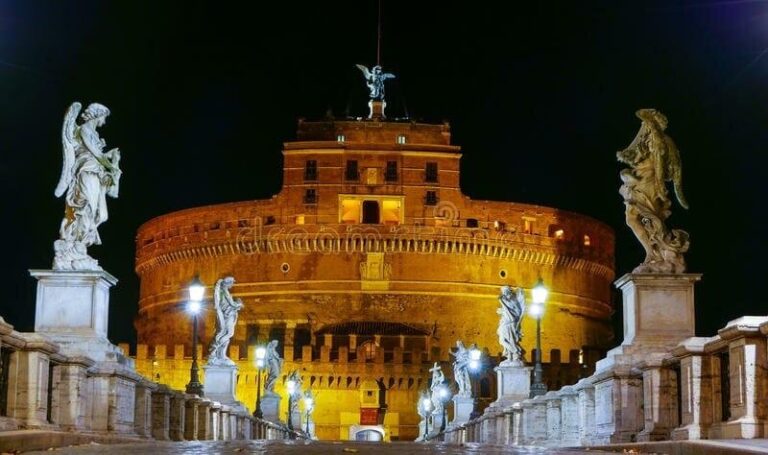 Romefreewalkingtour Tour Castel Sant Angelo Night Sculptures