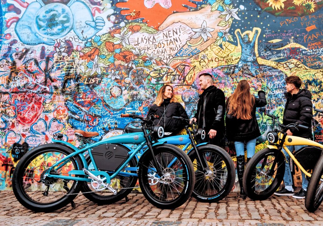 Scroosertour Tour Colorful Graffiti Bikes Group