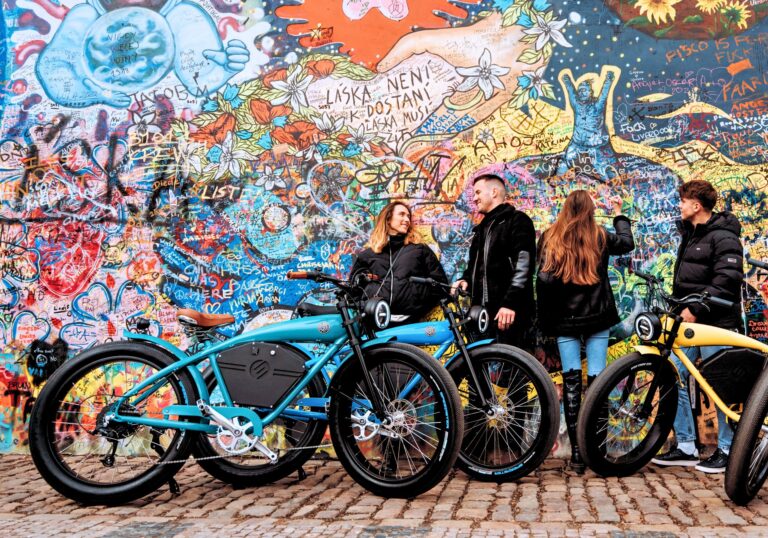 Scroosertour Tour Colorful Graffiti Bikes Group