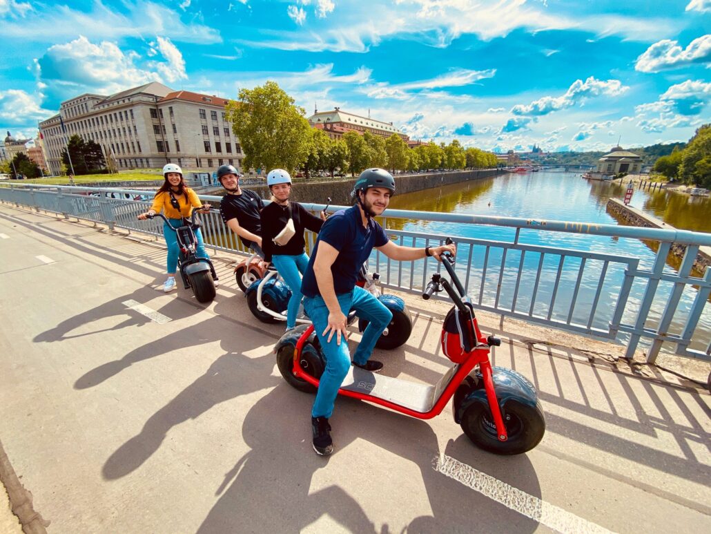 Scroosertour Tour Scooter Group River Bridge