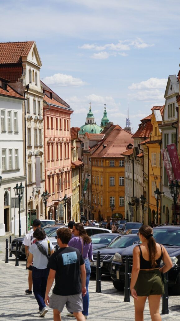 Segwayfun Tour Colorful Buildings Busy Street
