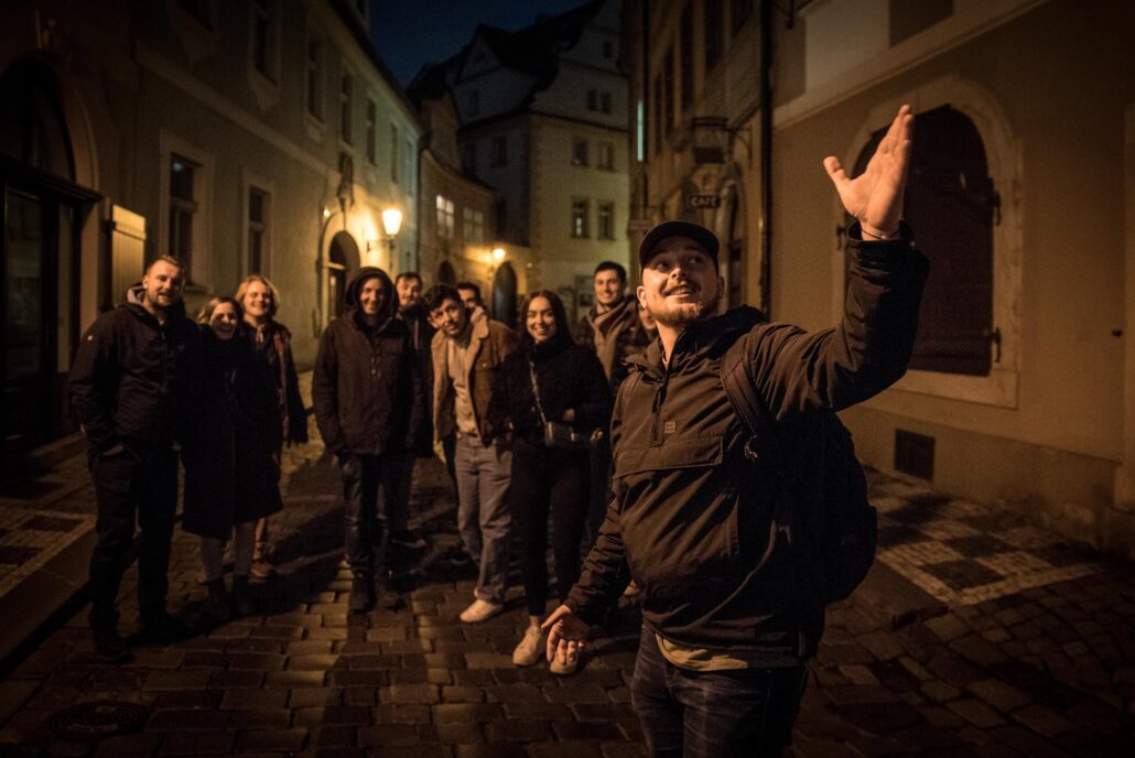 Segwayfun Tour Night Tour Group Cobblestone Street