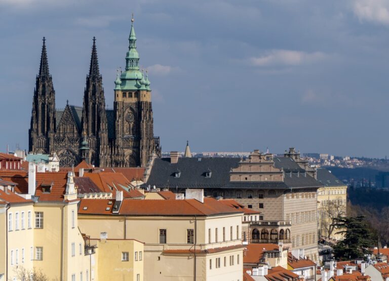 Segwayfun Tour Prague Castle Rooftops Sky