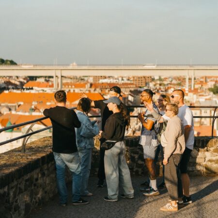 Segwayfun Tour Tourists Overlook City Rooftops