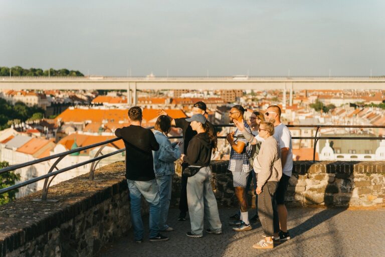 Segwayfun Tour Tourists Overlook City Rooftops 