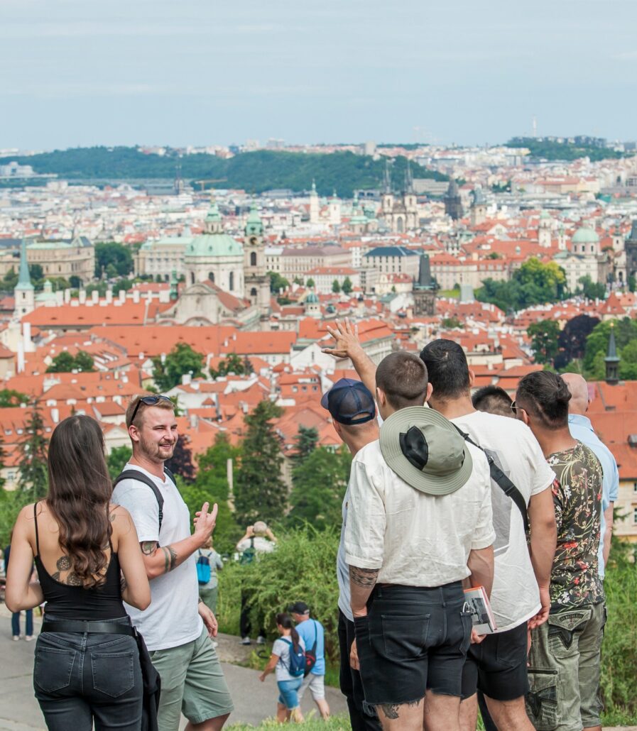 Segwayfun Tour Tourists Overlooking City Rooftops