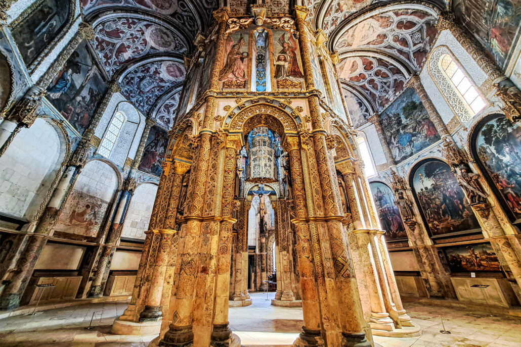 Silvercoasttravelling Tour Ornate Church Interior Painted Ceiling Columns