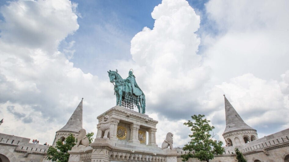 Tastehungary Tour Statue Horse Clouds Towers