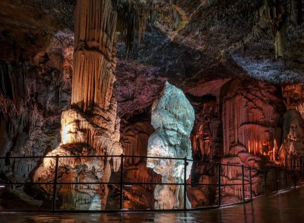 Todoinslovenia Tour Cave Stalactites Stalagmites Lit