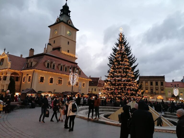 Transprotocol Tour Town Square Christmas Tree Festive Lights