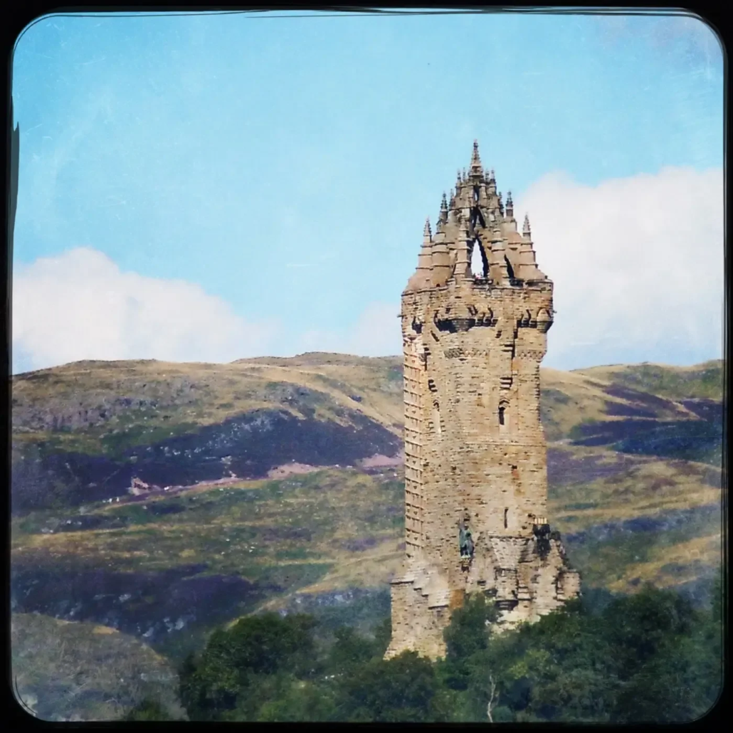 Triporganiser Tour Stone Tower Hills Blue Sky