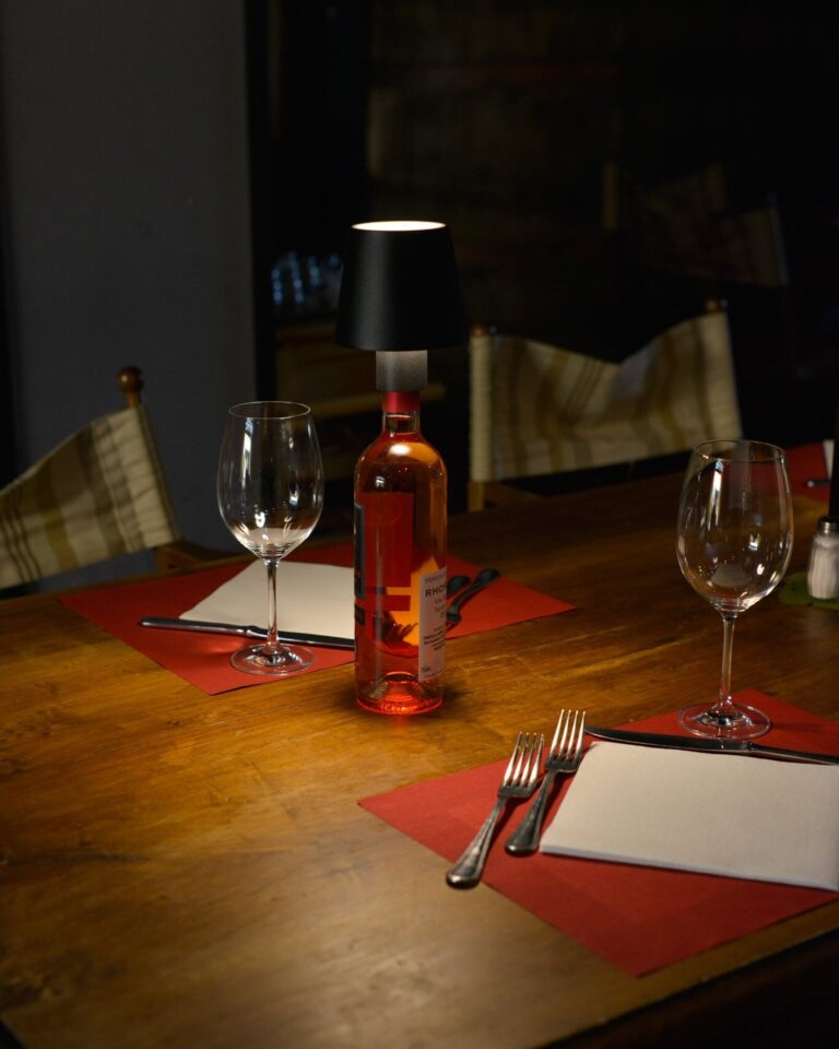 Tuscanyexplore Tour Dinner Table Wine Glasses Lamp