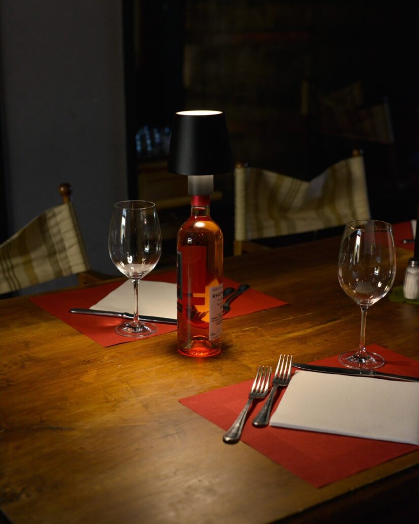 Tuscanyexplore Tour Dinner Table Wine Glasses Lamp